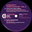 Carroll, Ron / Christopher, Shawn / Dexter, Terry [V3] Category 1 Music Sampler - Vol. 3 Category Music