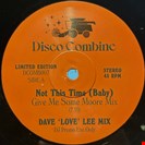 More, Jackie / Kendricks, Eddie Not This Time (Baby) / Jammin' Up In Smoke (Dave 'Love' Lee Mixes) Disco Combine